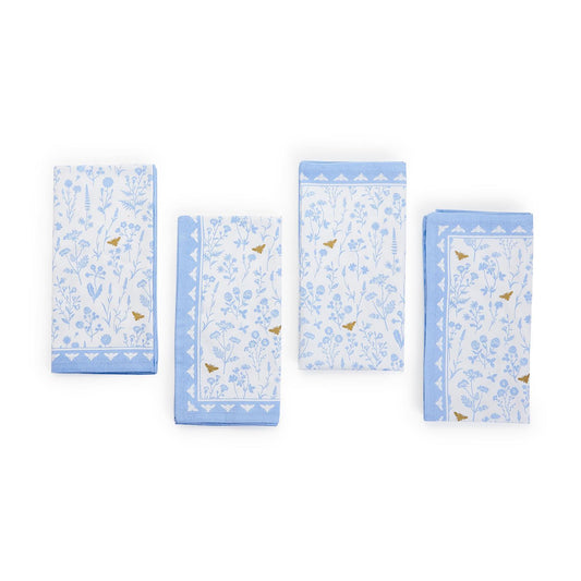 Bees & Blooms S/4 Cloth Napkins