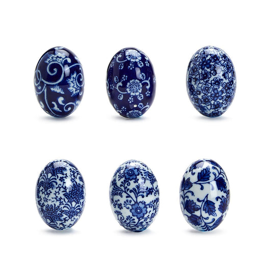 Blue and White Decorative Eggs
