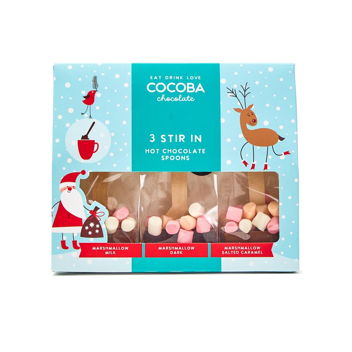 S/3 Holiday Hot Chocolate Cocoa Spoons