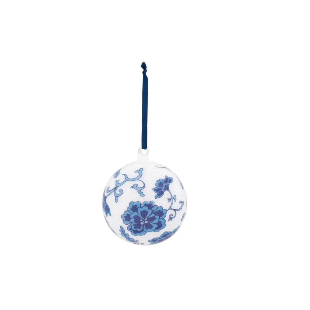 CHINOSIERIE GLASS BALL ORNAMENT - CHRISTMAS