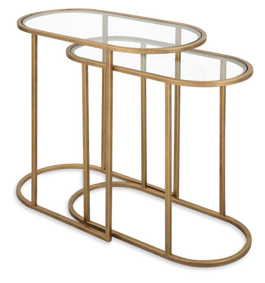 Gold Nesting Accent Table