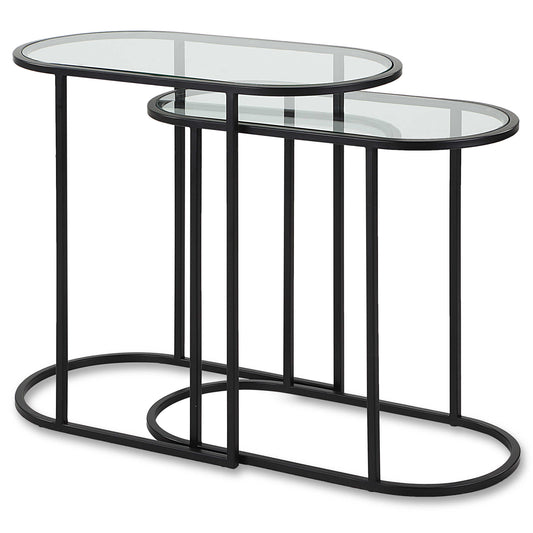 Black Nesting Accent Table