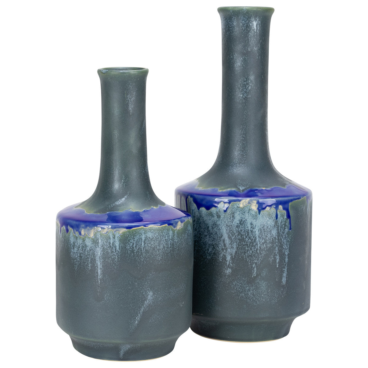 Iris Drip Vases S/2