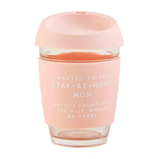 Pink Mom Silicone Glass