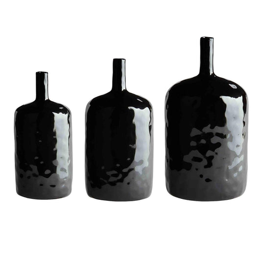 Small Black Stoneware Vase
