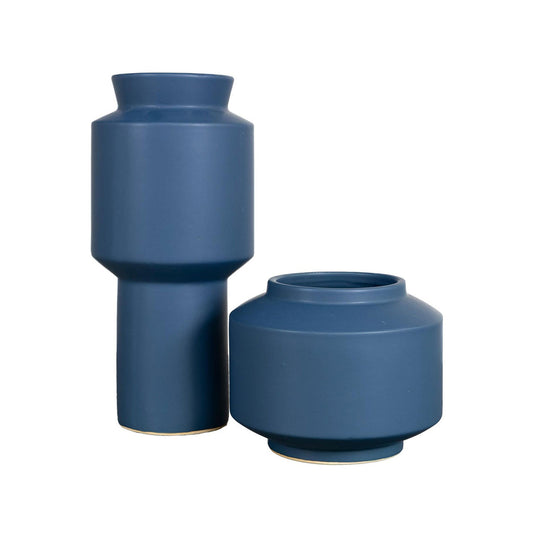 Cobalt Duo Vases