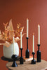 S/5 Black Metal Candle Holders